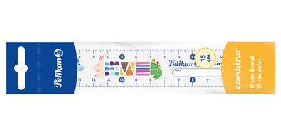 Combino ruler, 150 mm, transparent