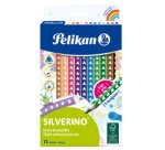 Crayon de couleur triangulaire SILVERINO gros, étui