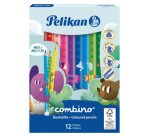 Crayon couleur triangulaire combino, étui carton 12