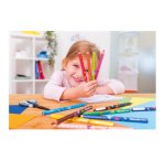 Crayon couleur triangulaire combino, étui carton 12