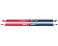 Crayon bicolore gros, rouge/bleu