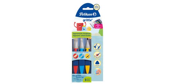 griffix School Brush Set, 3 pieces