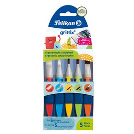 Set van Griffix schoolpenselen, 5 stuks