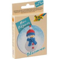 Mini kit van vilt'Filzinies', sneeuwman