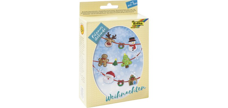 Mini kit de feutrine 'Filzinies' Guirlande de Noël