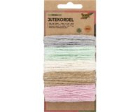 Cordon de jute, 5 x 4 m, assorti