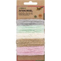 Cordon de jute, 5 x 4 m, assorti