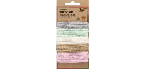 Cordon de jute, 5 x 4 m, assorti