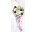 Pompon en laine 'Pastell', 24 pièces, assorti