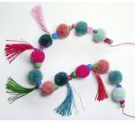 Pompon en laine 'Elegance', 24 pièces, assorti