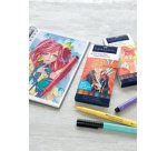 FABER-CASTELL Feutre PITT artist pen Manga Shônen, étui de 6