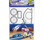 Personnage en carton à assembler 'Véhicules', carton