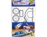 Personnage en carton à assembler 'Véhicules', carton