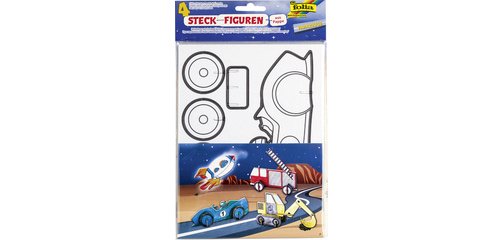 Personnage en carton à assembler 'Véhicules', carton