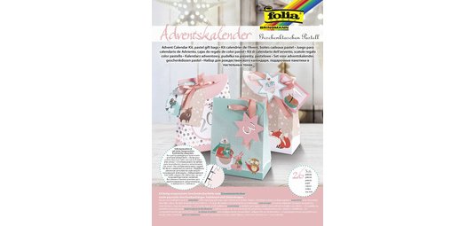 Calendier de l'Avent 'Boîte cadeau pastel', 26 pièces