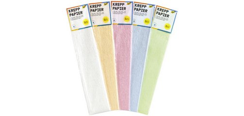 Papier crépon irisé, rouleau, (l)500 mm x (L)2,5 m