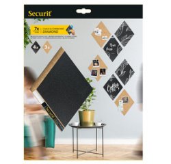 Ardoise & tableau en liège SILHOUETTE 'Diamond'