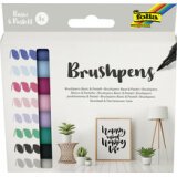 Stylo pinceau Brush Pens 'Basic & Pastell', kit de 8