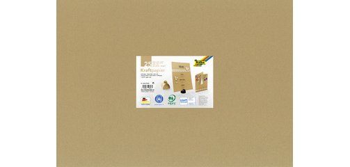 Papier kraft, 120 g/m2, 500 x 700 mm, 25 feuilles