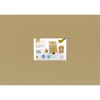 Papier kraft, 120 g/m2, 500 x 700 mm, 25 feuilles