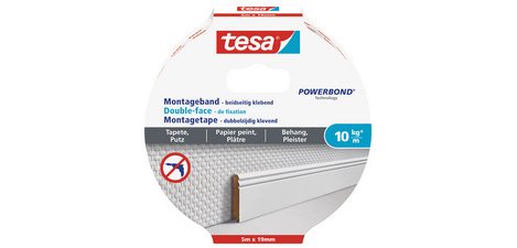 Double-sided Powerbond mounting tape, wallpaper