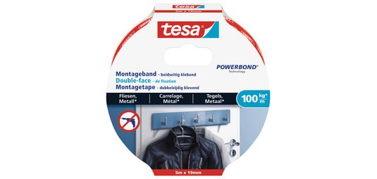 Montagetape Powerbond voor tegels, dubbelzijdig klevend
