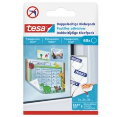 Kleefpads, dubbelzijdig klevend, transparant