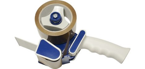 Handheld dispenser for packing tape