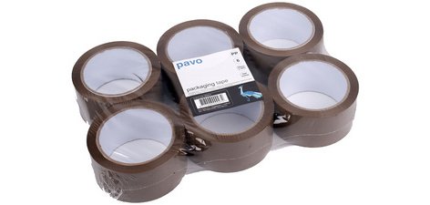 Ruban adhésif d'emballage, 50 mm x 66 m, PP
