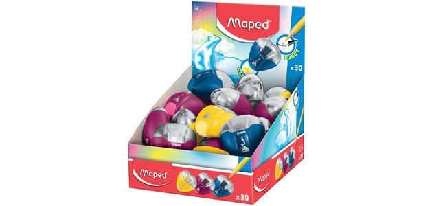 Taille-crayon i-gloo Eject, assorti, présentoir de 30