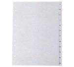 Intercalaires en plastique, A4, Jan. - Déc. (FR)