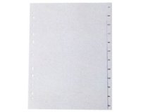 Intercalaires en plastique, A4, Jan. - Déc. (FR)