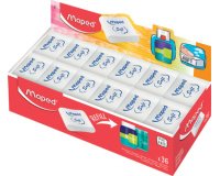 Gomme en plastique Essentials Soft, présentoir de 36