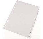 Intercalaires en plastique, numériques, A4