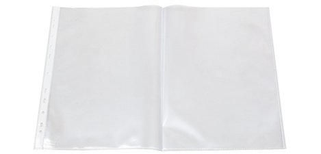 Perforierte Hülle, A3 quer, PP-Folie, genarbt