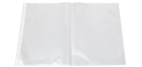 Pochette perforée, A3 paysage, film PP, grainé