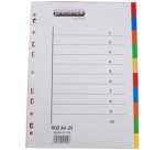 Intercalaires en plastique, uni, A4, 10 touches