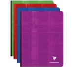 Cahier brochure dos toilé 17x22 cm 288 pages grands carreaux - Assortis