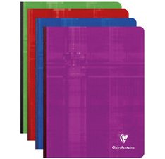 Cahier broché, 170 x 220 mm, 288 pages, séyès