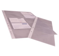 Hoes voor visitekaartjes, A4, PP