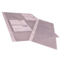 Hoes voor visitekaartjes, A4, PP