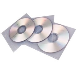 Cd/dvd-hoesje voor 1 cd/dvd, transparant