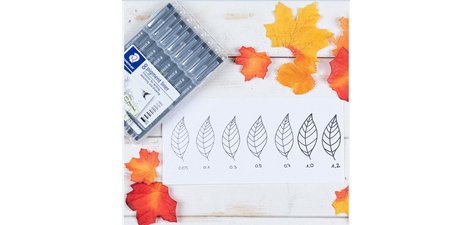 Feutre à pigment, noir, étui de 8