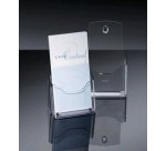 Présentoir brochures de table, acrylique, DL, avec 1