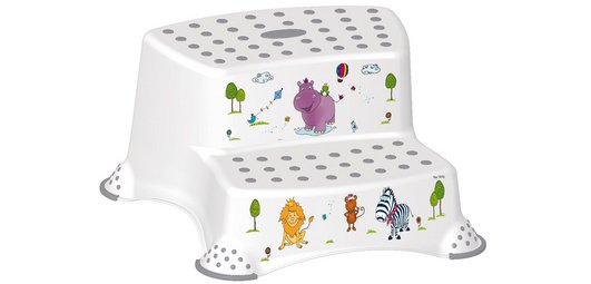 Children's step stool 'Igor Hippo', two levels