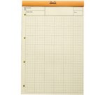 Stapled Audit Pad, 210 x 318 mm, 80 sheets, orange