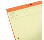 Stapled Audit Pad, 210 x 318 mm, 80 sheets, orange