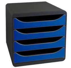 Module de classement BIG-BOX, 4 tiroirs, vert anis