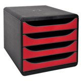Module de classement BIG-BOX, 4 tiroirs, vert anis