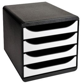 Module de classement BIG-BOX, 4 tiroirs, noir
